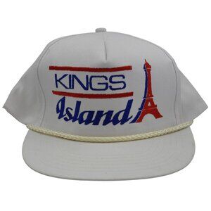 Vintage 1990s Kings Island Amusement Park Snapback Hat Cap